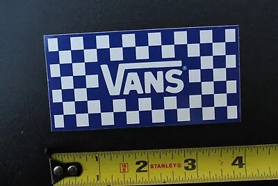 Vans Off The Wall Checkered Blue White Punk Z52A Vintage Skateboarding STICKER • $16