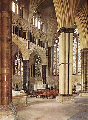 Lincoln Cathedral The Angel Choir Lincolnshire Vintage Print Picture 1972 BIC#95 • £3.49