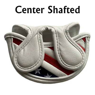 Mid Mallet Putter Head Cover Headcover Center Shafted Golf Putter Cover Magnetic • $17.85