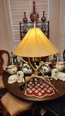 Southwestern Vintage Rawhide Lamp Shade 21  Wide X 10  Height • $100