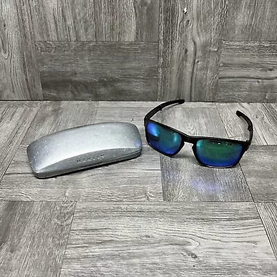 OAKLEY SLIVER F OO9426 Folding Sunglasses W/ Hard Case Green Iridium Polarized • $149.99