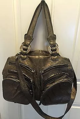 $21.99 • Buy Treesje Leather Bag With Gold Hardware