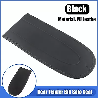 Black Leather Rivet Rear Fender Bib Solo Seat For Harley Davidson Softail 18-20 • $40.83