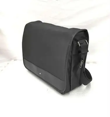 Montblanc Sartorial Jet Series Shoulder Bag Flap Nylon Leather Black • $451