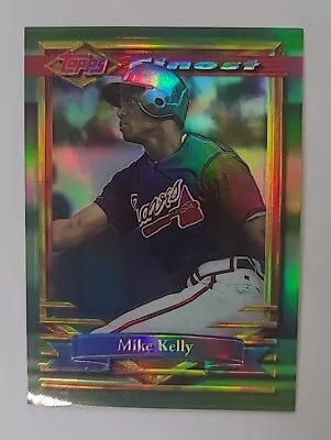 1994 Topps Finest Reflactor Baseball Mike Kelly #329 Atlanta Braves • $2