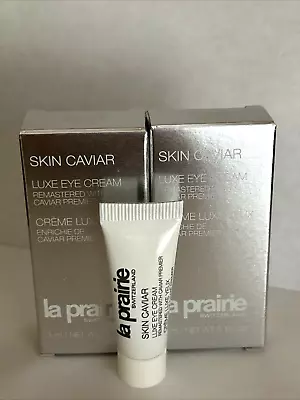 2 X La Prairie Skin Caviar Luxe Eye Cream Caviar Premier 3ml/10oz Each NIB • $29.99