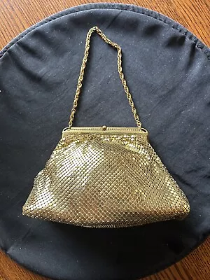 Vintage Gold Mesh Evening Bag • $25