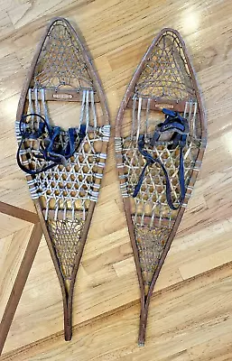 Vintage The Maine Snow Shoes L. L. Bean 12 X 44 Freeport Maine Snowshoes • $65