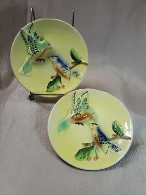 2 Wall Hanging Bird Plates • $12