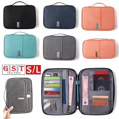 $12.71 • Buy Waterproof Passport Holder Travel Document Wallet RFID Bag Family Case Organizer