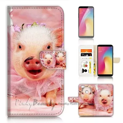 ( For Oppo A73 ) Flip Wallet Case Cover P21529 Cute Baby Pig • $12.99