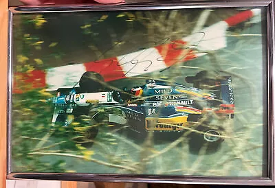 Formula 1 Michael Schumacher Signed Benetton Renault 1995 Framed Rare Photo • $100