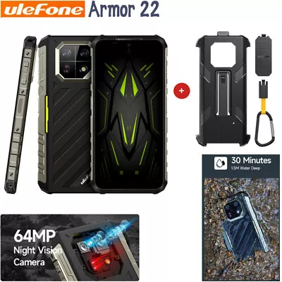 Unlock Ulefone Armor 22 4G LTE Rugged Phone Android 13 Mobile Outdoor Night Cam • $436.69