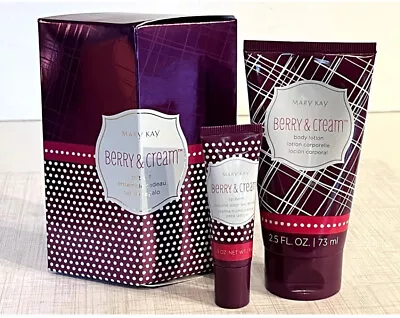 New In Box Mary Kay Berry & Cream Body Lotion And Lip Balm Gift Set • $7.95