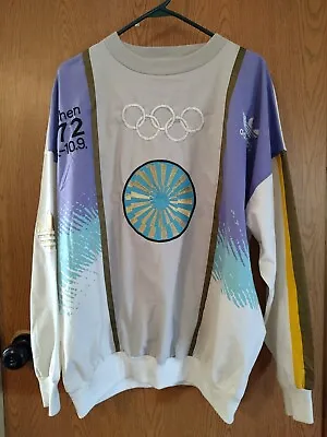 Vintage Adidas 1972 Summer Olympics Munich Stockholm Shirt Multicolor - Large • $194.95