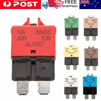 $11.39 • Buy ✅5-30A AMP Circuit Breaker Dual Battery Waterproof 12V 24V Fuse Manual Reset AU~