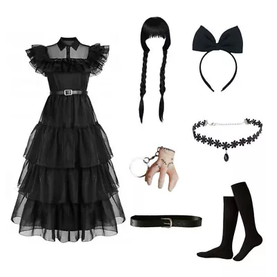 £26.99 • Buy Adams Family Cos Wednesday Prom Dresses Wednesdays Gowns Dresses Adults