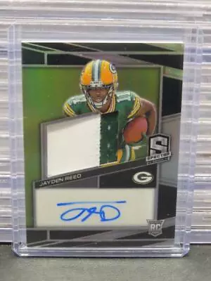 2023 Spectra Jayden Reed Prizm Rookie Patch Auto Autograph #3/99 Packers • $26