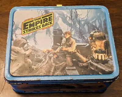 1980 STAR WARS The Empire Strikes Back Vintage Metal Lunchbox No Thermos • $60