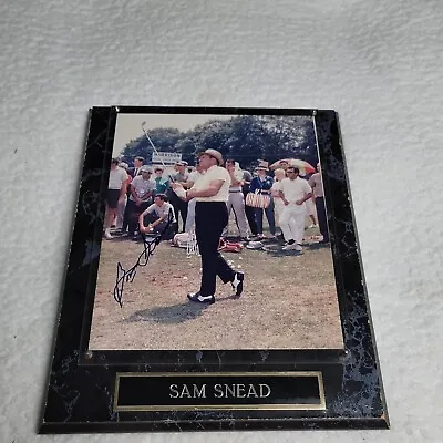 Sam Snead Signed 8x10 Photo Autograph Auto Mounted Memories COA Framed Golfer • $58.50