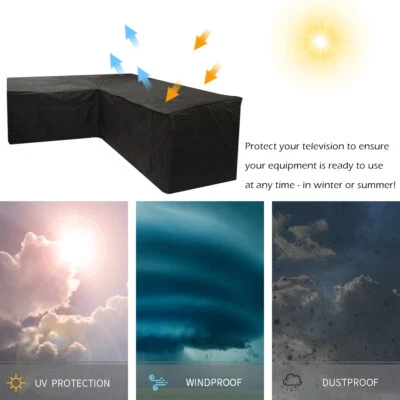 $48.81 • Buy Outdoor Garden L Shape Lounge Furniture Cover Waterproof/Dustproof/ Protective