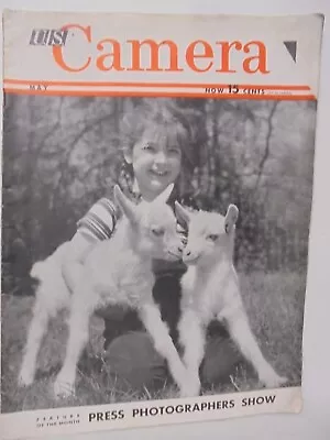 May 1943  U.S. CAMERA MAGAZINE - NICE PHOTOS ARTICLES & ADS - 15 Cent Cover • $22