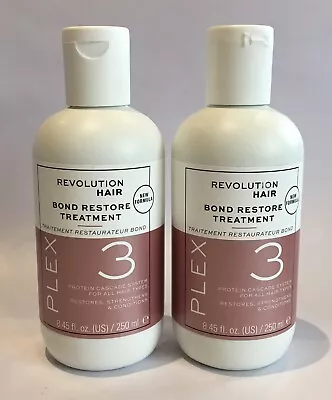 2x Revolution Bond Restore Treatment Plex 3 Protein Cascade System New • £9.99