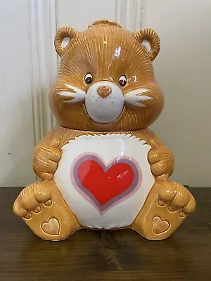 Vintage Care Bear Cookie Jar Tenderheart Bear 53044 American Greetings Excellent • $10.50