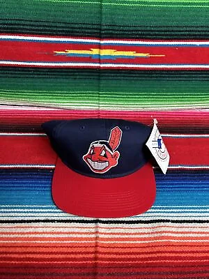 Vintage Cleveland Indians Outdoor Cap Company OC Snapback Hat Wahoo NWT • $45