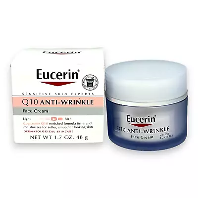Eucerin Q10 Anti-Wrinkle Face Cream 1.7OZ./48g New In Box • $18.95