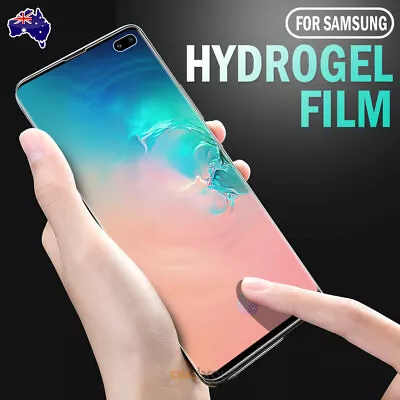 Samsung Galaxy S10 5G S9 S8 Plus Note 10+ 9 8 S7 Edge HYDROGEL Screen Protector • $3.79