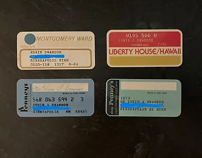 4 Vintage Credit Cards - Liberty House Wards Penneys • $29.50