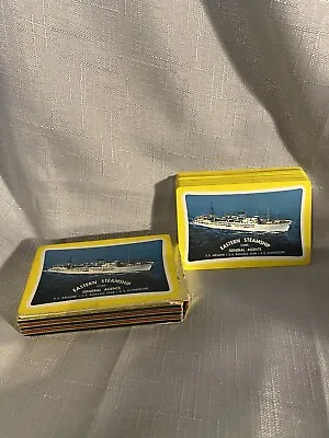 Vintage Rare Eastern Steamship Corp Playing Cards Shipping Line Memorabilia • £12.99