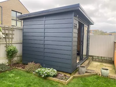 Garden Home Office/Studio Interior Dimensions 3.3m X 2.2m Anthracite Cladding • £4500