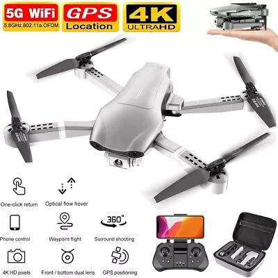 Professional F3 Drones GPS 5G WiFi FPV 4K/1080P HD Wide Angle Camera Foldable US • $112.50