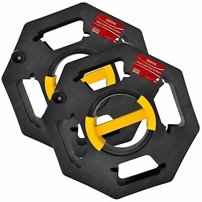 £23.29 • Buy GADLANE 2 X Cable Tidy Reel 25M Mains Wire Hook Up Lead Extension Holder Storage