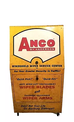 Vintage Anco Wiper Blade Rack Covered In Advertising Comes With Some Wipers And • $400