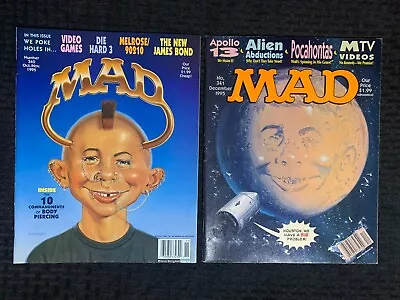 1995 MAD MAGAZINE #340 & 341 FN/FN+ Alfred E Neuman / Apollo 13 Parody LOT Of 2 • $15.25