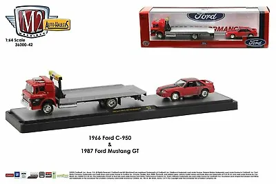 M2 Machines Auto-Haulers R42 1966 Ford C960 & 1987 Ford Mustang GT Muscle Car • $50