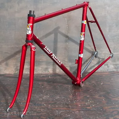 Vintage Eddy Merckx 1985 53cm RoadBike FRAME FORK Columbus SL Bicycle Campagnolo • $989