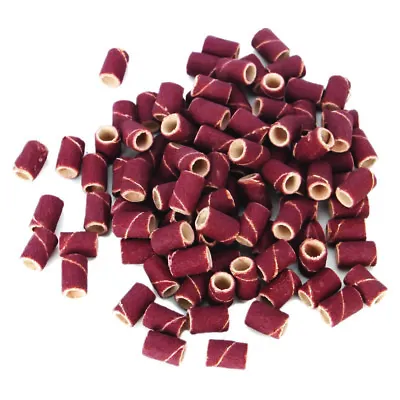 100 Pieces Extra Coarse Grit #80 Sanding Bands For Nail Drill Bits File Manicure • $6.49