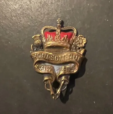 Vintage Coat Of Arms Metal Brooch Pin • $15