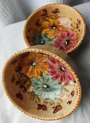 £7.94 • Buy TWO Vintage Handmade/painted Bowls Elettra Ceramics Of Cattolica 