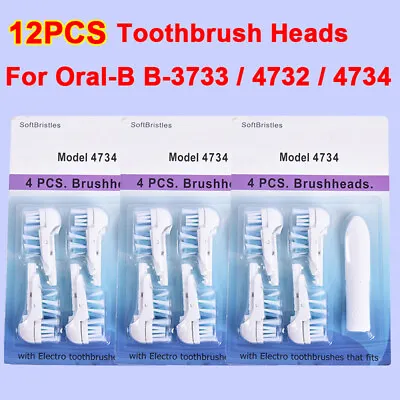 $20.88 • Buy 12x Toothbrush Heads For Oral-B Action Power Dual Clean Brush 4732/4733/4734 AU
