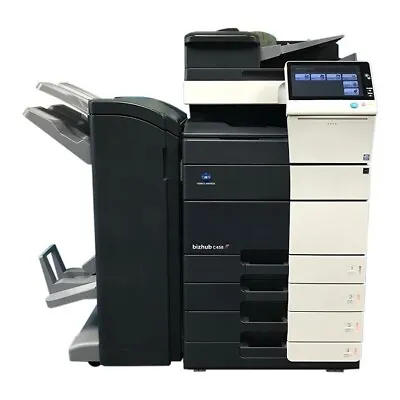 Konica Minolta Bizhub C558 Copier Printer Scanner Upgraded 4 Drawers & Stitch • $4500