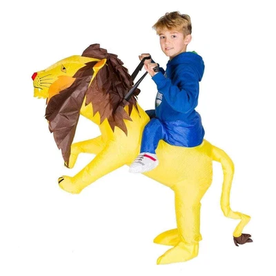 £43.60 • Buy Kids Inflatable Lion Costume One Size Bodysuit Animal Dress Up Halloween Party