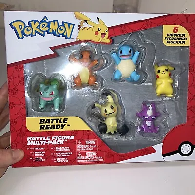 £14.99 • Buy Pokémon 2 Inch Battle Ready Figures  Pikachu Charmander Squirtle Bulbasaur BNWT 
