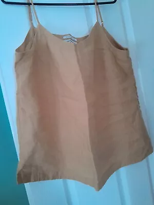 Country Road Linen Top Size12 Colour Mustard  • $15