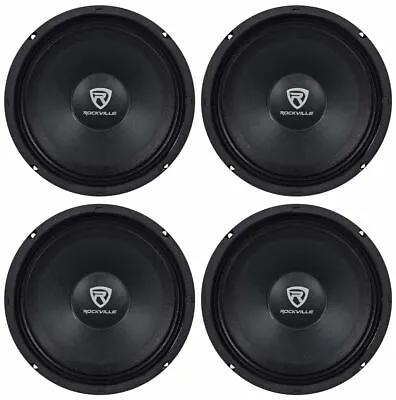 (4) Rockville RM88PRO 8  8 Ohm 1200 Watt SPL Midrange/Mid-Bass Car Speakers • $104.80