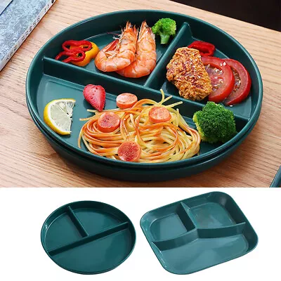 Home Kitchen For Adults Dinner Plate Portion Control Dinnerware Round Square PP • $8.70